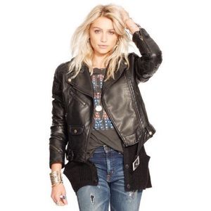 Ralph Lauren vegan leather moto jacket
